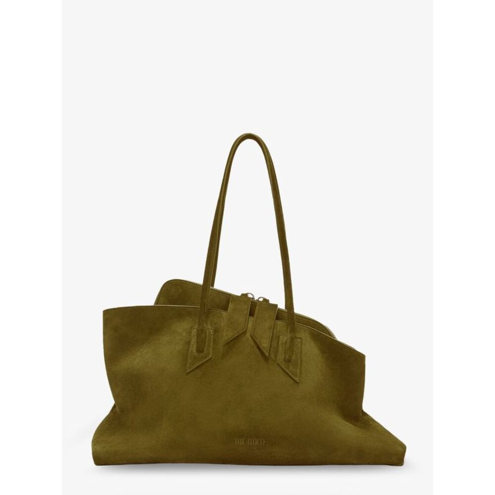 The Attico Women La Passeggiata Suede Shoulder Bag